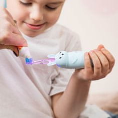 InnoGIO elektronska sonična zobna ščetka GIORabbit Blue