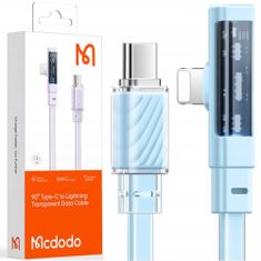 Mcdodo Mcdodo USB-C Lightning High Speed Angle Cable 36W 1.8M Blue CA-3445