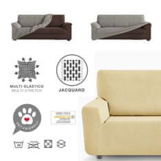 TIMMLUX Raztegljiva stretch prevleka za trosed - kavč 180-230 cm črno/bela (siva) EU kvaliteta