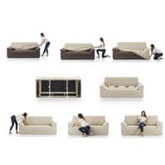 TIMMLUX Raztegljiva stretch prevleka za trosed - kavč 180-230 cm črno/bela (siva) EU kvaliteta