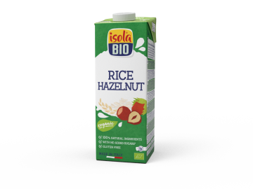 ISOLA BIO bio rižev napitek z lešniki, 6 x 1000 ml