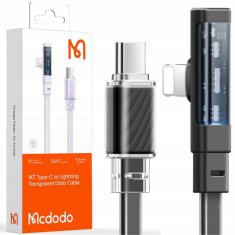 Mcdodo Mcdodo Hitri kabel USB-C Lightning 36W 1,8 m kotni kabel črne barve CA-3443