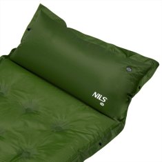 NILS CAMP samonapihljiva vzmetnica NC4018 temno zelena