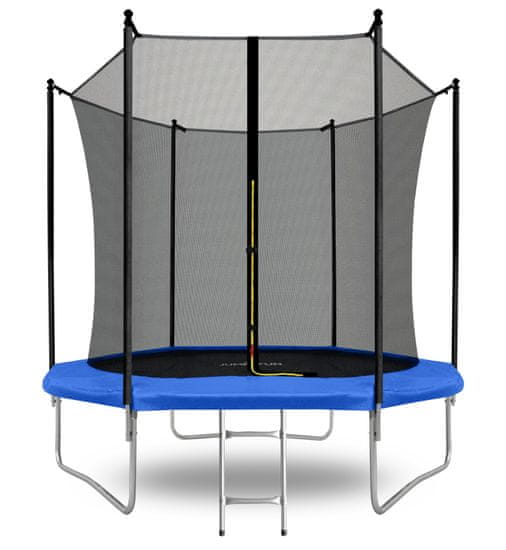 Aga Sport Fit Trampolin 250 cm Modra + notranja zaščitna mreža + lestev