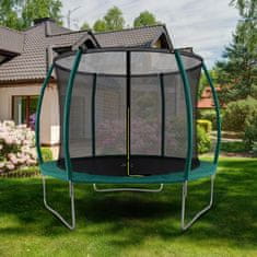 Aga SPORT EXCLUSIVE Trampolin 305 cm Temno zelena + zaščitna mreža