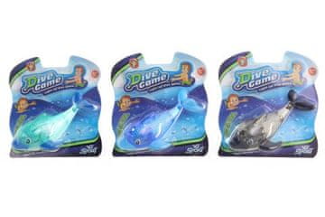 Potapljajoči se delfin s svetlobo