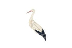 BeWooden broška iz lesa Stork