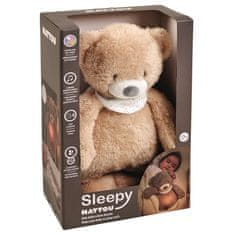 Nattou Sleepy Bunny Pale Brown 0m+ Plišasta glasbena uspavanka s svetlobo in senzorjem za jok 4v1