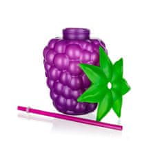 Banquet Plastenka s slamico BLACKBERRY 800 ml, komplet 6 kosov