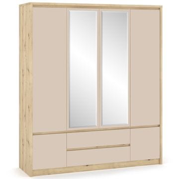 nabbi Daicos W-4D2DRWS štirivratna omara z ogledalom