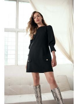 makover Ženska mini obleka Astondole K148 črna
