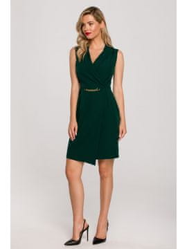 makover Ženska mini obleka Ratre K149 temno zelena