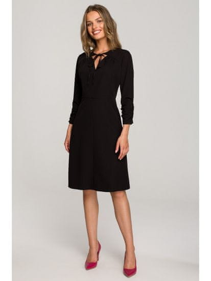 Style Stylove Ženska mini obleka Anglina S325 črna
