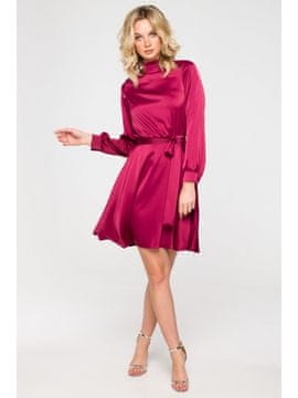 makover Ženska mini obleka Adese K157 bordo