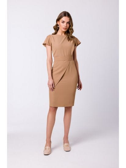Style Stylove Ženska mini obleka Lyoth S336 bež