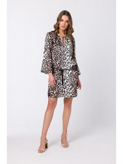 Style Stylove Ženska mini obleka Seka S338 panter