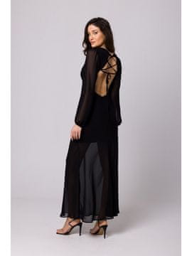 makover Ženska maxi obleka Annare K166 črna