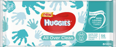 Huggies 2x Single All Over Clean vlažni robčki 56 kosov
