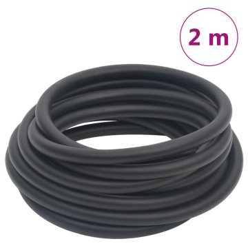 Vidaxl Hibridna zračna cev črna 2 m guma in PVC