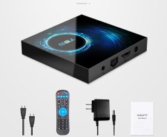 Farrot Multimedia Center Smart TV Box T95, Android 10.0, 2 GB RAM, 16 GB ROM, WiFi, 6K HDR + i8 RGB osvetljena tipkovnica
