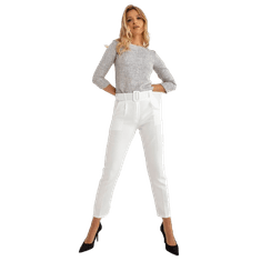 ITALY MODA Ženske hlače GIULIA ecru DHJ-SP-12787.21X_398825 XL