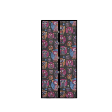 Delight Magnetna mreža proti komarjem in mrčesu za vrata 210 x 100 cm sovice