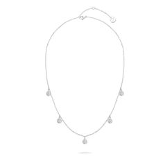 Tamaris Originalna jeklena ogrlica z obeski Coins TJ-0447-N-45