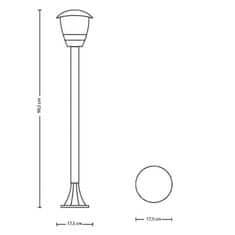Philips Vrtna svetilka LED E27 CREEK stoječi steber 100cm