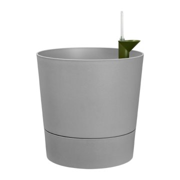 Elho Greensense Aqua Care Okrogli samoplačniški lonček - svetli beton 30 cm