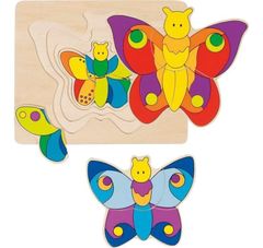 Goki Puzzle Butterfly, večplastna