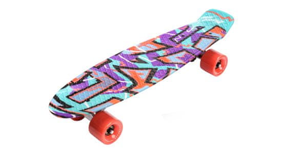 Meteor Flip Multi plastični skateboard grafitti