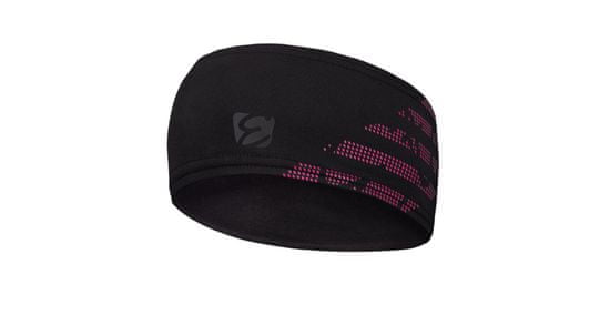 Etape Stix športni naglavni trak črno-rožnate barve S-M