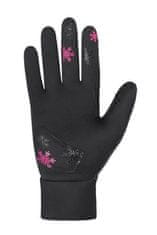 Etape Puzzle WS Otroške rokavice črno-rožnate 9-10