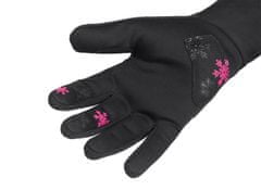 Etape Puzzle WS Otroške rokavice črno-rožnate 13-14