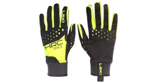 Leki HRC Race tekaške rokavice črno-rumene #105