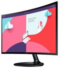 Samsung S27C360EAU monitor, 68,58 cm (27), FHD, VA, ukrivljen (LS27C360EAUXEN)