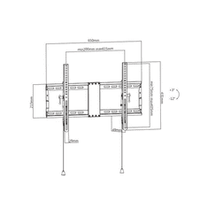 Gembird Nosilec za LCD TV WM-80T-01 37"-80"