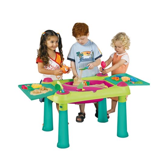 KETER Igralna mizica Creative Fun Table, svetlo zelena/ vijolična, UMAZANA EMBALAŽA