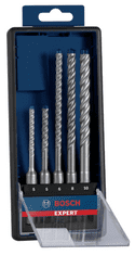 BOSCH Professional 5-delni komplet udarnih svedrov EXPERT SDS plus-7X, 5/6/6/8/10 mm (2608900197)