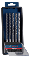 BOSCH Professional 5-delni komplet udarnih svedrov EXPERT SDS plus-7X, 6/6/8/8/10 mm (2608900198)