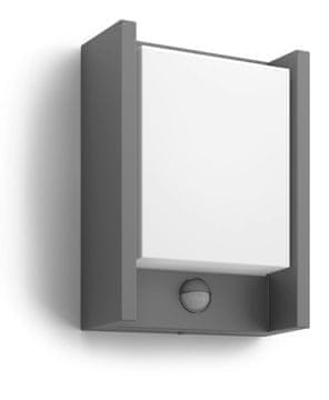 Philips Vrtna svetilka LED fasadna stenska svetilka ARBOUR 6W 4000K s senzorjem gibanja
