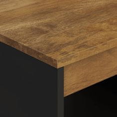 Vidaxl Klubska mizica 90x50x40 cm trden mangov les