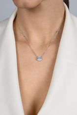 Brilio Silver Bleščeča pozlačena ogrlica iz cirkonija NCL87Y