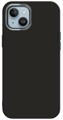 Onasi Satin ovitek za iPhone 14 Plus, silikonski, črn