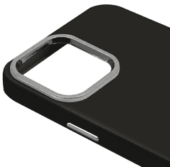 Onasi Satin ovitek za iPhone 7/8/SE 2020, silikonski, črn