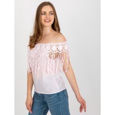 Factoryprice Ženska bluza z naramnicami HUGA svetlo rožnata AT-BZ-1801.87_399026 S-M