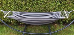 Korbi Velik brazilski dvosobni vrtnarski hammock, močan XXL, 200kg 270x150, siva barva, WZ8