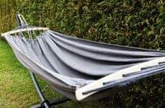 Korbi Velik brazilski dvosobni vrtnarski hammock, močan XXL, 200kg 270x150, siva barva, WZ8