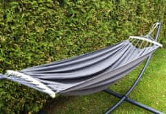 Korbi Velik brazilski dvosobni vrtnarski hammock, močan XXL, 200kg 270x150, siva barva, WZ8