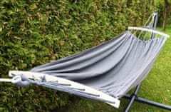 Korbi Velik brazilski dvosobni vrtnarski hammock, močan XXL, 200kg 270x150, siva barva, WZ8